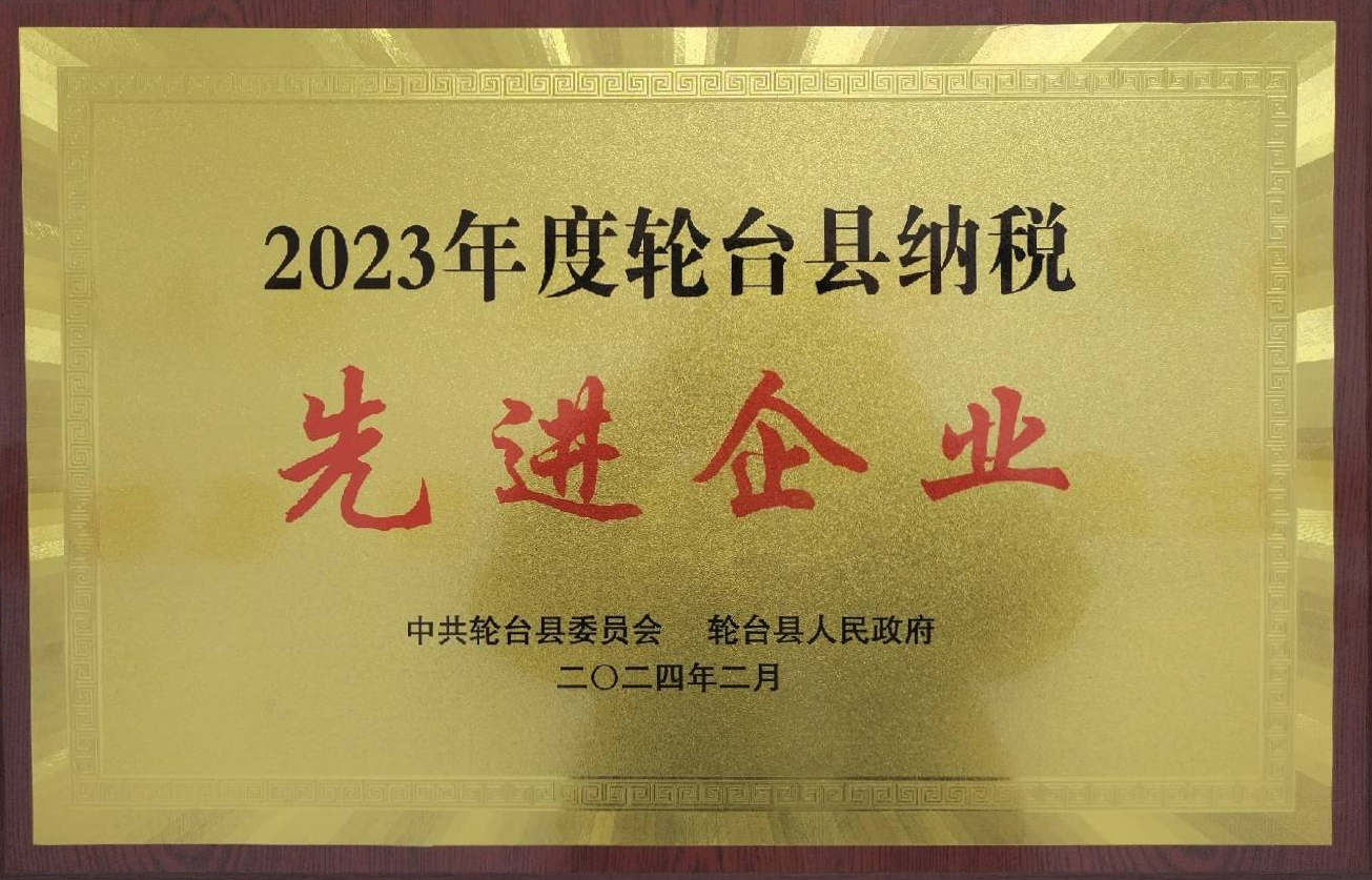 2023年度輪臺縣納稅先進企業